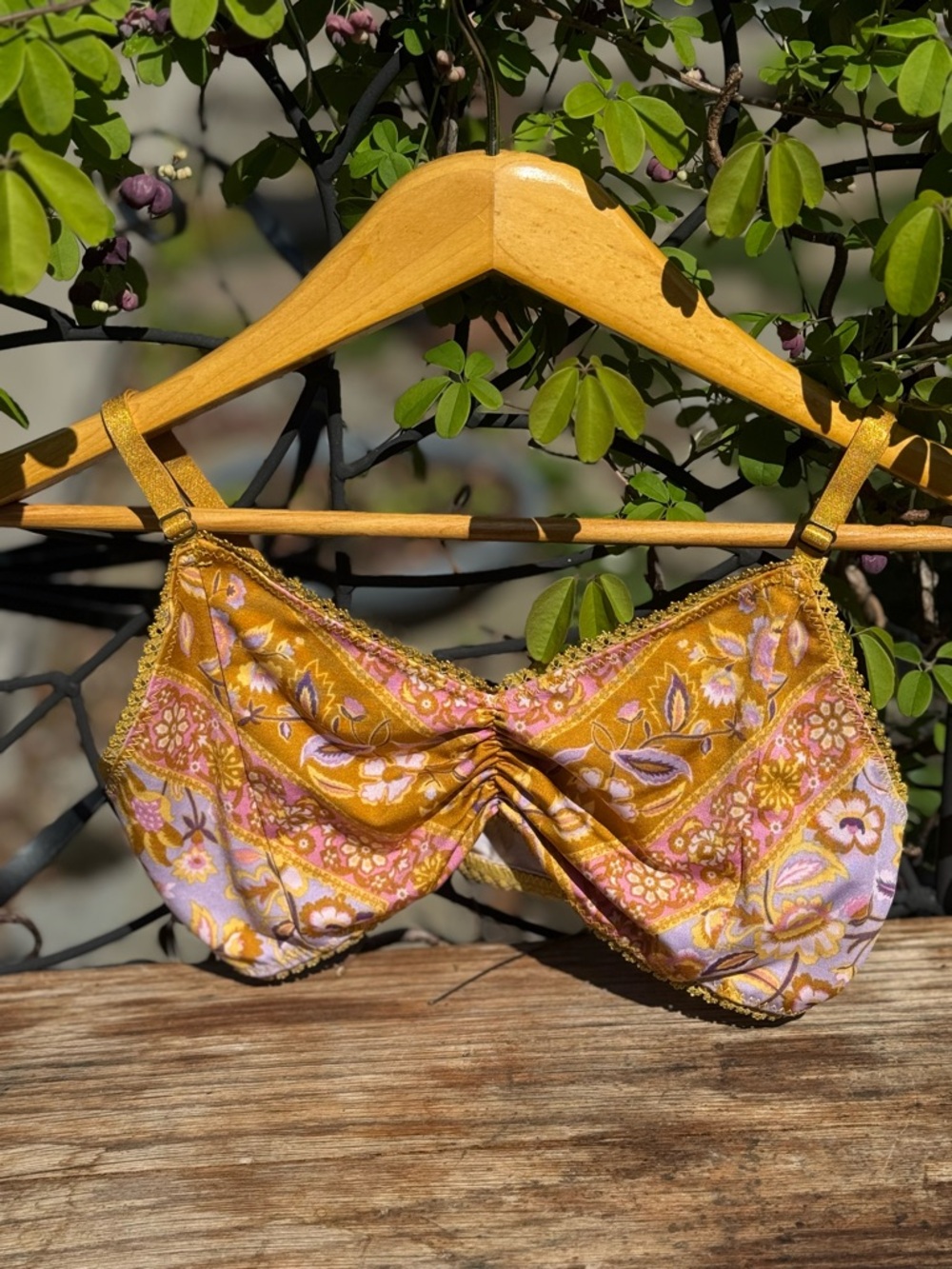 Spell Yellow Lolita Boho Floral Bralette